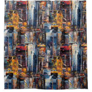 Abstract Cyberpunk Cityscape Skyline (1)