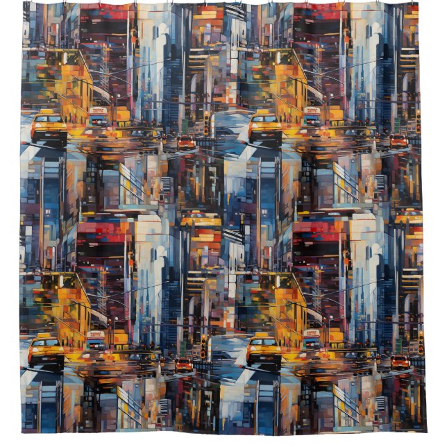 Abstract Cyberpunk Cityscape Skyline (1) (Front)