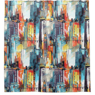 Abstract Cyberpunk Cityscape Skyline (2)