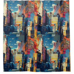 Abstract Cyberpunk Cityscape Skyline (4)