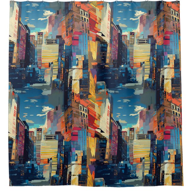 Abstract Cyberpunk Cityscape Skyline (4) (Front)