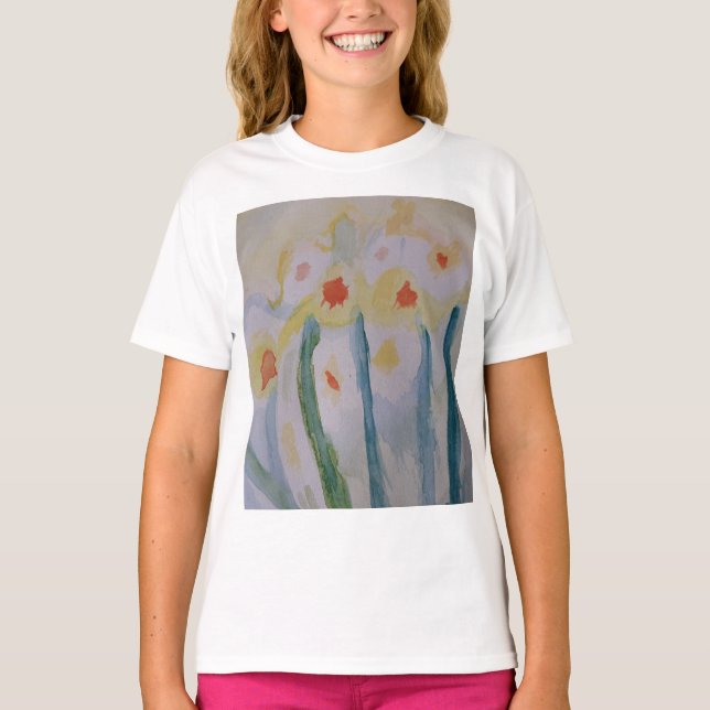 Abstract Daffodils T-Shirt (Front)