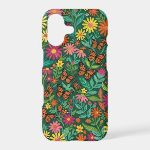 Abstract Daisies Butterflies iPhone Cases