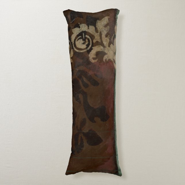 Abstract Damask Tapestry by Jennifer Goldberger Body Pillow (Front Vertical)