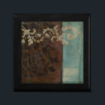 Abstract Damask Tapestry by Jennifer Goldberger Gift Box<br><div class="desc">Brown battles turquoise in this abstract damask tapestry print by Jennifer Goldberger. The subtle patterns give the piece movement. Get yours today!</div>