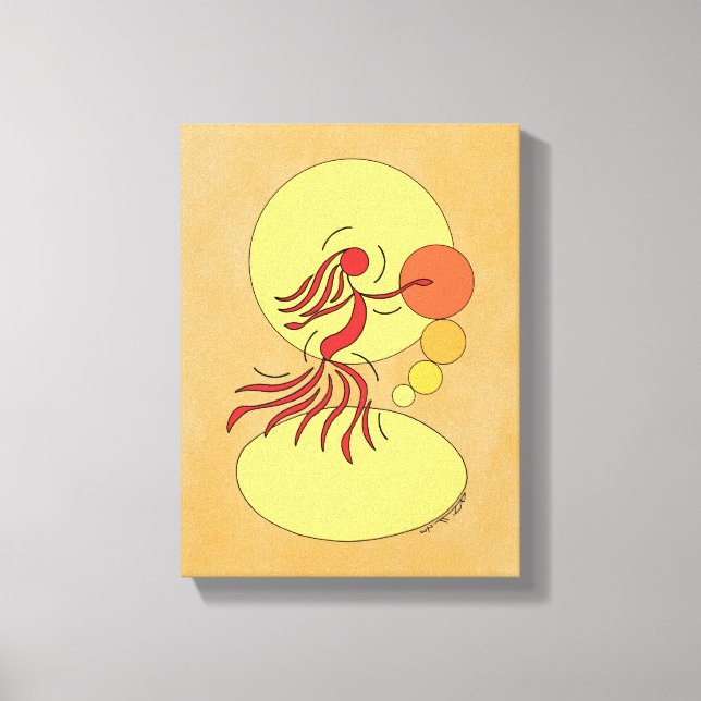 Abstract Dancer Canvas Print (Front)