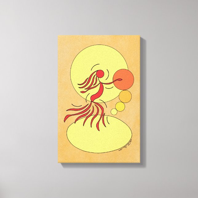 Abstract Dancer Canvas Print (Front)