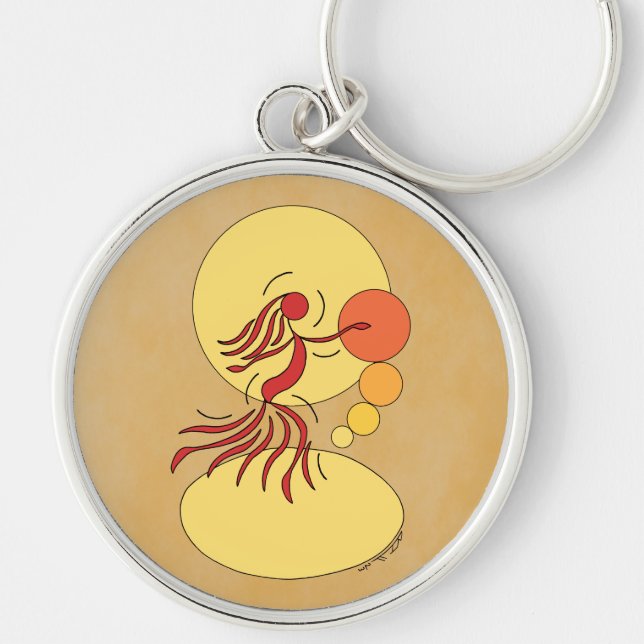 Abstract Dancer Keychain (Front)