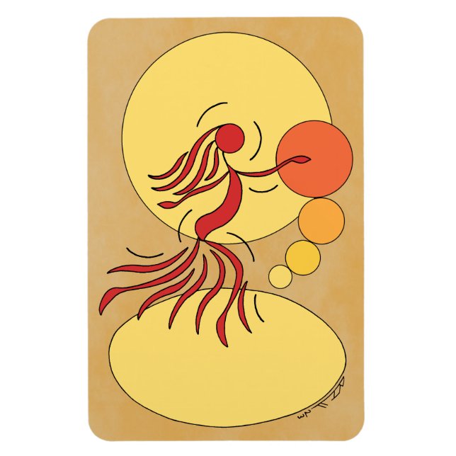 Abstract Dancer Magnet (Vertical)