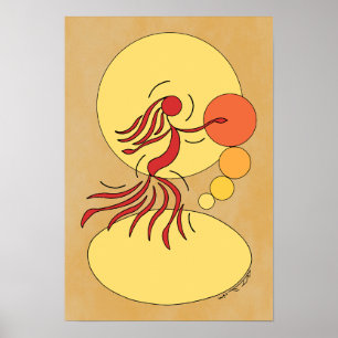 Abstract Dancer Poster