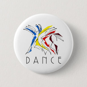 Abstract Dancers Dancing - Dance Lover Artwork 2 Inch Round Button