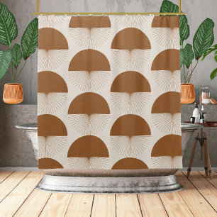 Abstract Dandelion Boho Duschvorhang