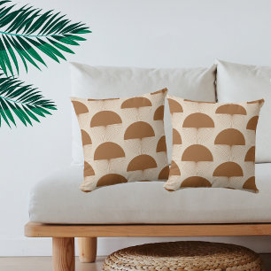 Abstract Dandelion Kissen Terracotta Boho Throw Pillow