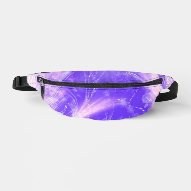 Abstract Dandelions & fireflies Pink Purple Fanny Pack (Front)