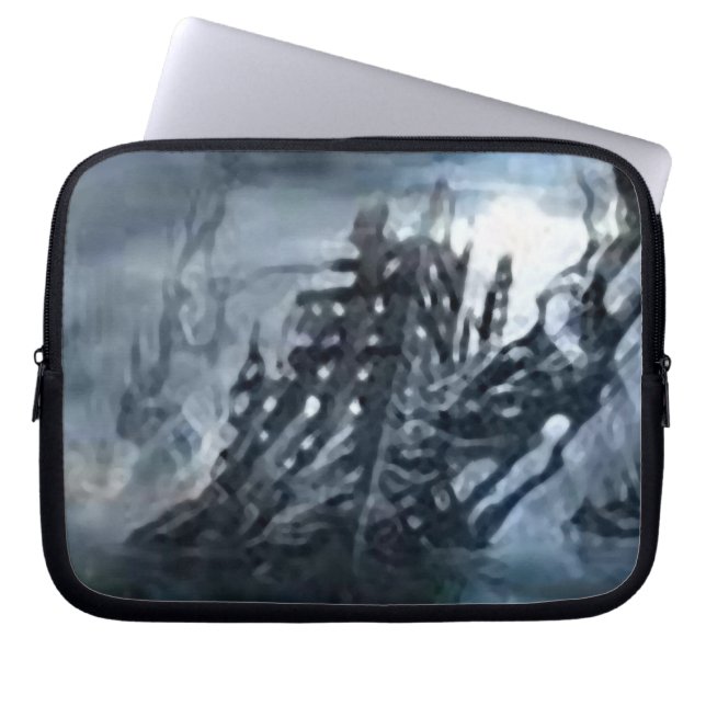 Abstract _dark funda_10 laptop sleeve (Front)