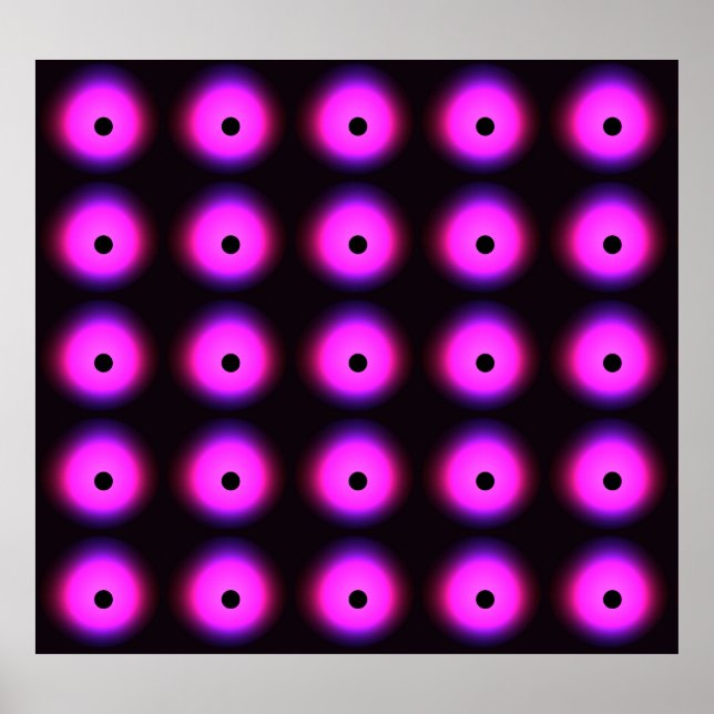 Abstract Dark Pink: Glowing Seamless Poster (Front)