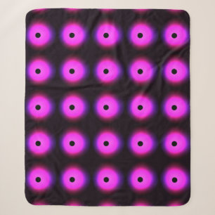 Abstract Dark Pink: Glowing Seamless Sherpa Blanket