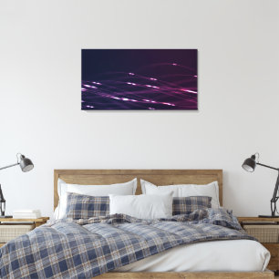 Abstract Dark Purple Canvas Print