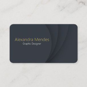 Abstract Dark Shape Business Card