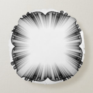 Abstract Dark Vignette Throw Pillow - Modern