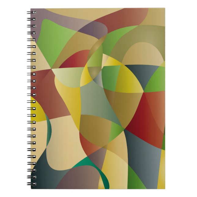 Abstract decorative colourful backgroundabstract,a notebook (Front)