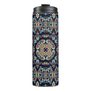 abstract decorative ethnic ornamental illustration thermal tumbler
