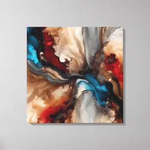 Abstract Decorative Frame Grape Printing Canvas Print