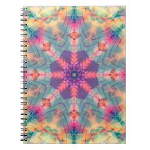 Abstract decorative multicolored texture. Bright f Notebook