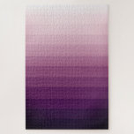 Abstract Deep Purple Gradient Colour Ombre Jigsaw Puzzle<br><div class="desc">Unique,  modern colour gradient.</div>