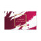 Abstract Deep Ruby Red Brushstrokes