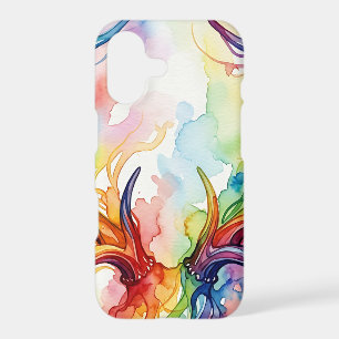 Abstract Deer Antler Rainbow iPhone Cases