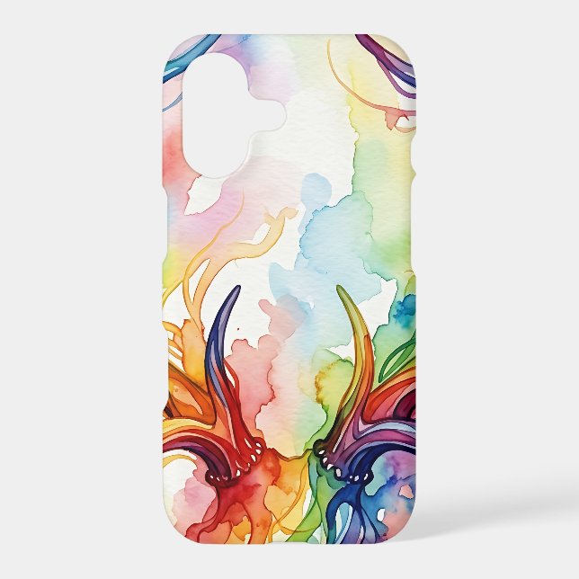 Abstract Deer Antler Rainbow iPhone Cases (Back)