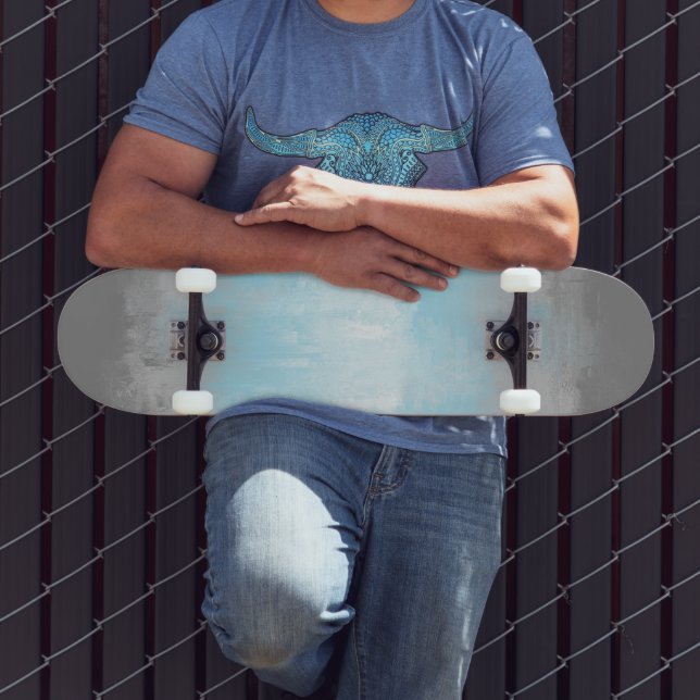 Abstract Demiboy Pride Flag     Skateboard (Outdoor 3)