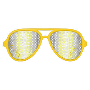 Abstract Demigender Pride Flag     Aviator Sunglasses