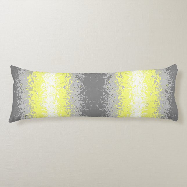 Abstract Demigender Pride Flag    Body Pillow (Front)
