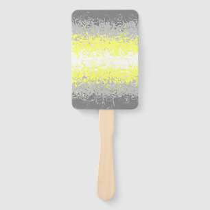 Abstract Demigender Pride Flag Hand Fan