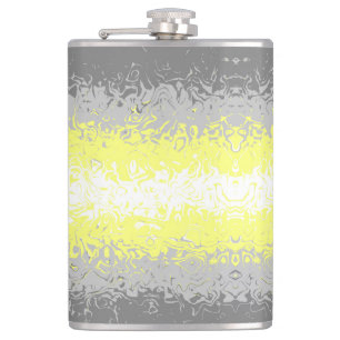 Abstract Demigender Pride Flag Hip Flask