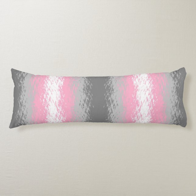 Abstract Demigirl Pride Flag   Body Pillow (Front)