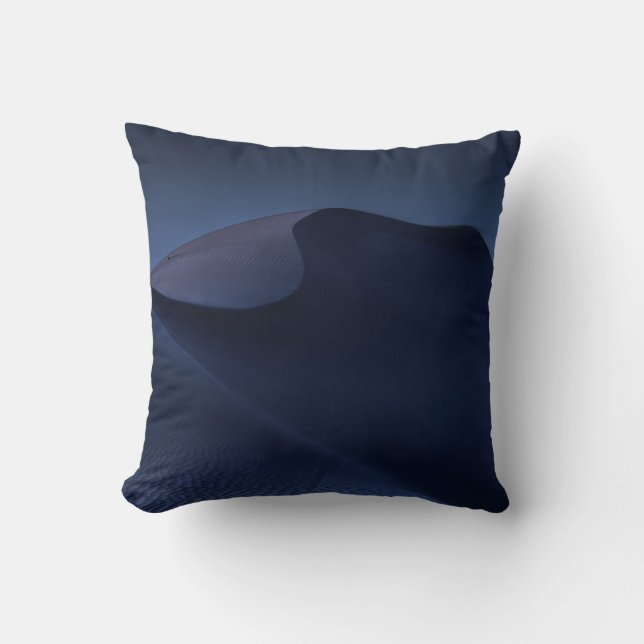 ABSTRACT DESERT AT NIGHT THROW PILLOW (Front)