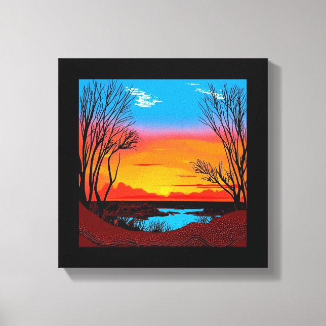 Abstract Desert Background #2 Canvas Print (Front)