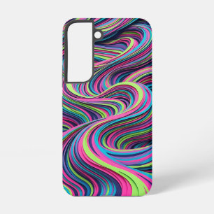 Abstract Desert Dune Neon Vibrant Samsung Cases