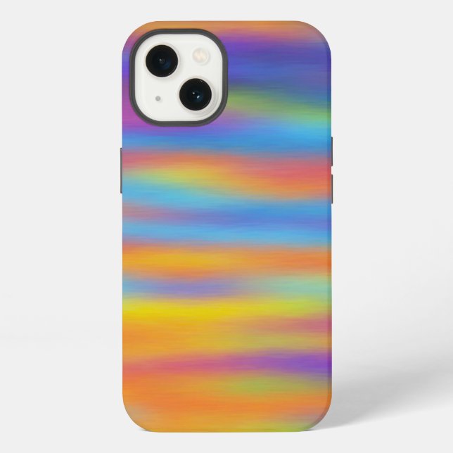 Abstract Desert Sunset Sky Artwork iPhone Case (Back)