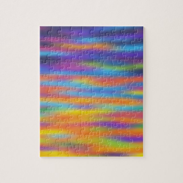 Abstract Desert Sunset Sky Artwork Jigsaw Puzzle (Vertical)