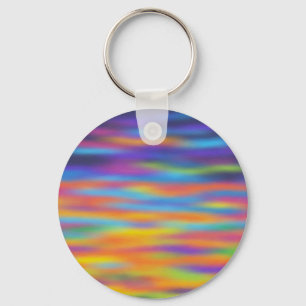 Abstract Desert Sunset Sky Artwork Keychain