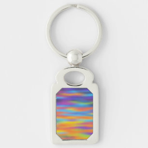 Abstract Desert Sunset Sky Artwork Keychain