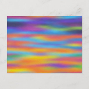 Abstract Desert Sunset Sky Artwork Postcard