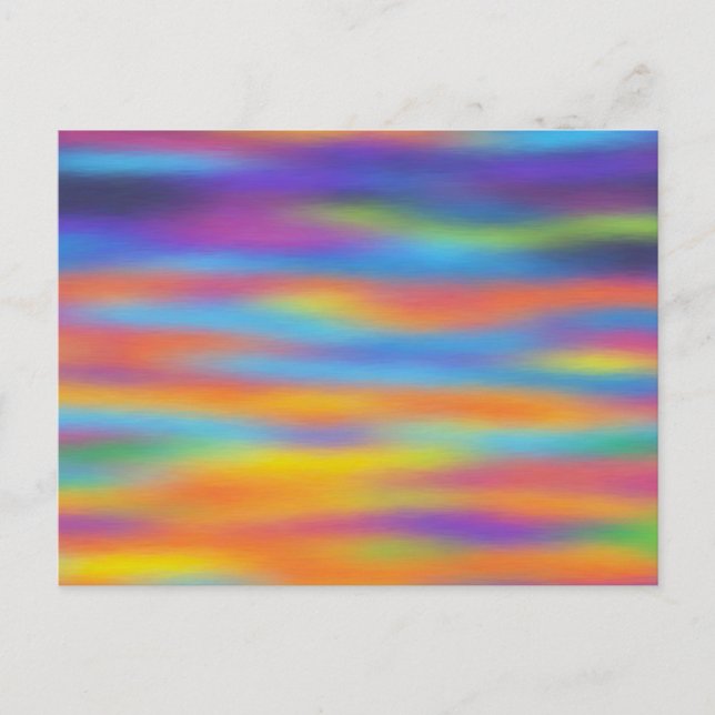 Abstract Desert Sunset Sky Artwork Postcard (Front)