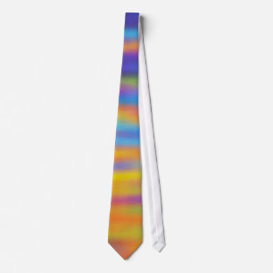 Abstract Desert Sunset Sky Artwork Tie