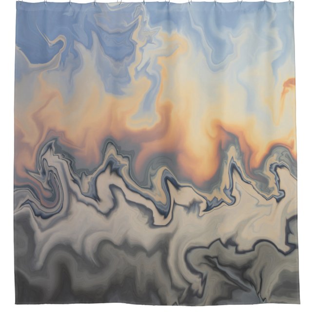 Abstract Design 84 fire Orange Blue Grey (Front)