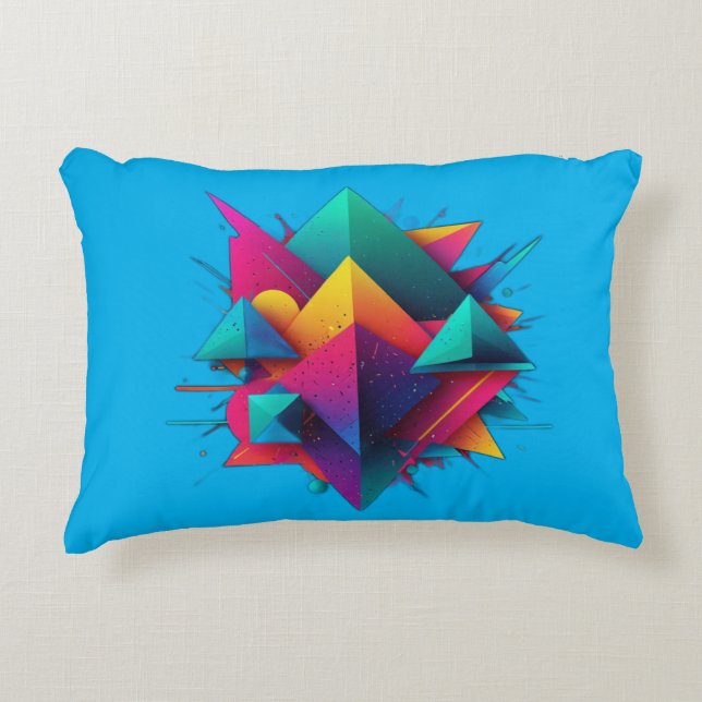 abstract design accent pillow (Front)